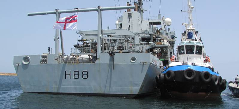 HMS Enterprise helps evacuate British citizens from Libya (U.K. Royal Navy photo)