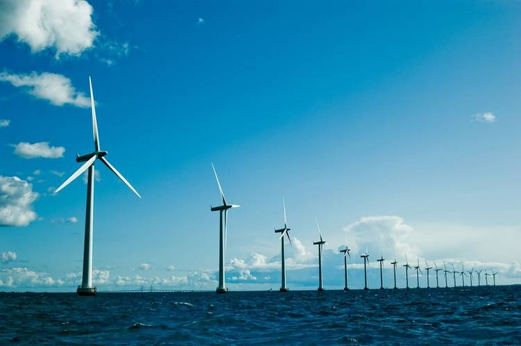 file Image: a typical offshore Wind Farm. CREDIT:  AdobeStock / Yauhen Suslo
