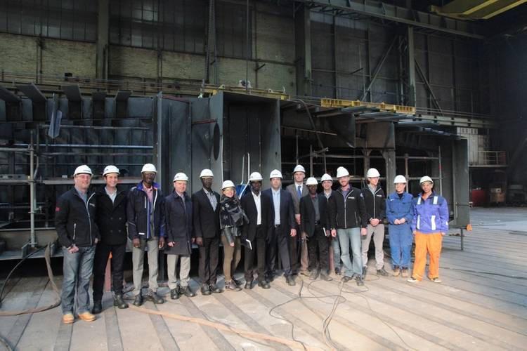 Keel-laying ceremony for RoPax Ferry (Photo: Damen Shipyards Group)