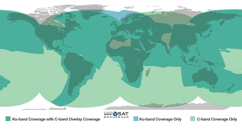 KVH's mini-VSAT Broadband network is the world's most extensive C/Ku-band maritime VSAT network.