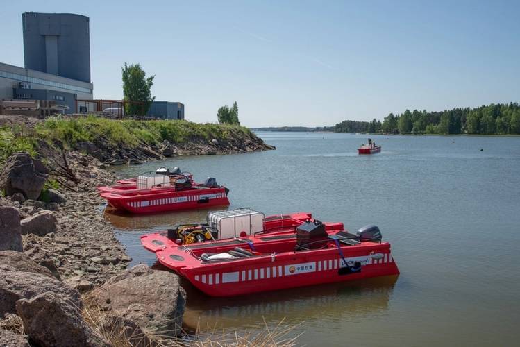 The Lamor Seahunters were recently taken out for testing near the Lamor Headquarters in Porvoo, Finland. (Photo: Lamor Corporation)