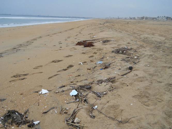 Marine debris found on Seal Beach, Orange County, California. (Credit:NOAA)