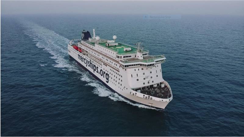 Mercy Ships announces the delivery of the Global Mercy — the world’s largest civilian hospital ship, built to more than double its capacity to deliver safe healthcare and medical training to Africa. (Photo courtesy Mercy Ships)