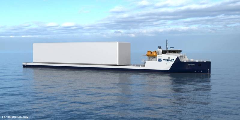 VARD 9 21 - Module Carrier Vessel for Topaz Energy and Marine. (For illustration only, courtesy VARD)