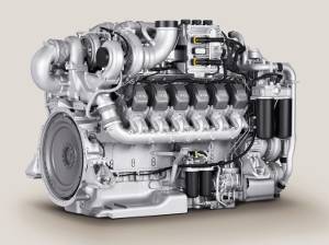 MTU Series 2000 diesel engines are able to meet EPA Tier 4i emissions requirements without aftertreatment. [Pictured: 12V 2000 CX6/] Images courtesy Tognum Group