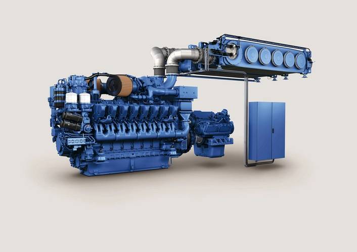 MTU Series 4000 with SCR: Customers benefit from a perfectly integrated concept for IMO Tier III comprising an MTU drive and SCR system which is compact and which offers an excellent power-to-weight ratio. (Image: MTU)