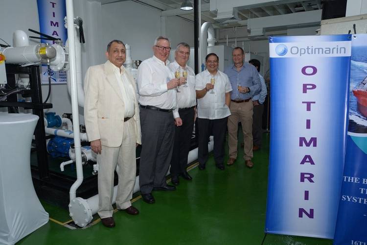 Anglo-Eastern, Optimarin and Saga celebrate the opening of the new BWT training facility (Photo: Optimarin)