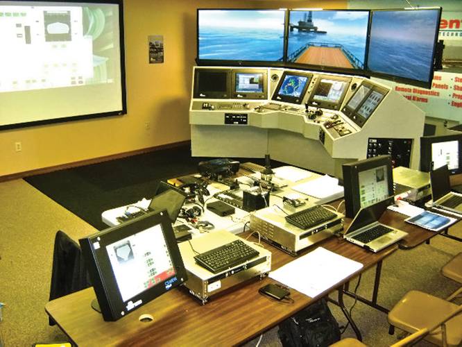  The Technical/Maintenance Training Simulator Room, which is used to train crews on trouble-shooting and maintenance.