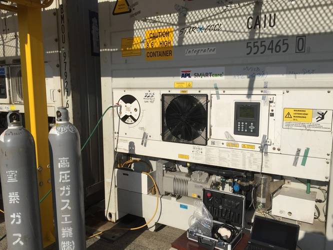 Nitrogen gas is introduced at the start to control oxygen and carbon dioxide levels within the SMARTcare+ reefer containers with precision (Photo: APL)