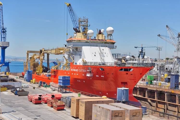 Normand Cutter at Gibdock (Photo: Gibdock)