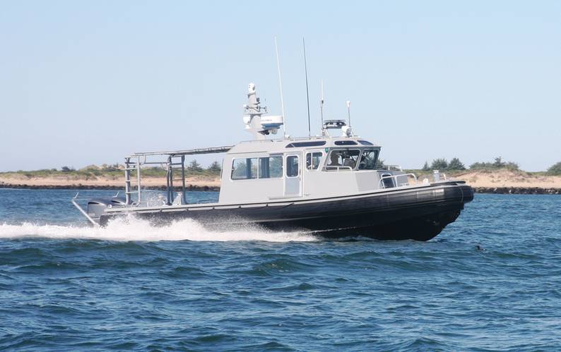North River Boats delivered the first eight of nine, 36’ U.S. Navy Force Protection Large Harbor Security Patrol Boats. 