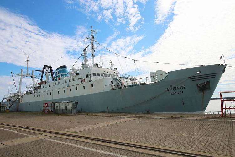 On July 8, 2024, the former refrigerated and transport ship and current cultural vessel "Stubnitz" moored at the pier of the Volkswerft shipyard where the ship was built 60 years ago. Strela Shiprepair Yard, based at the Volkswerft Maritime Industrial and Commercial Park, has taken on the task of comprehensively overhauling and maintaining the "Stubnitz".
Photo Courtesy HansePhotoStralsund/Fraede