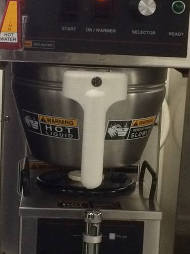 3-D printed coffee handle (U.S. Coast Guard photo)