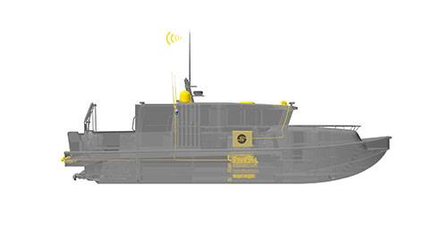15 m ProZero ROV support vessel equipped with the remote controlled system. (Image: Tuco Marine)