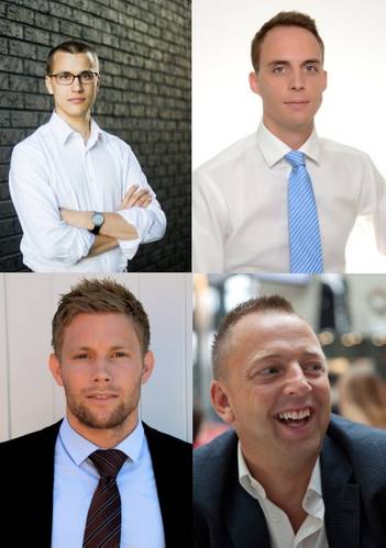 Rainer Sternfeld (top left), Christoffer Thorsheim (top right), Tor M. Østervold (bottom left), Styrk Bekkenes (bottom right)