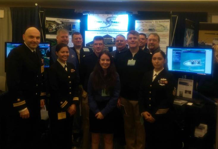 Representatives from the Center for Surface Combat Systems (CSCS) educated the surface warfare community on who they train and how they support the Fleet at the Surface Navy Association (SNA) Symposium Jan. 12 - 14 (U.S. Navy photograph, courtesy Center for Surface Combat Systems)