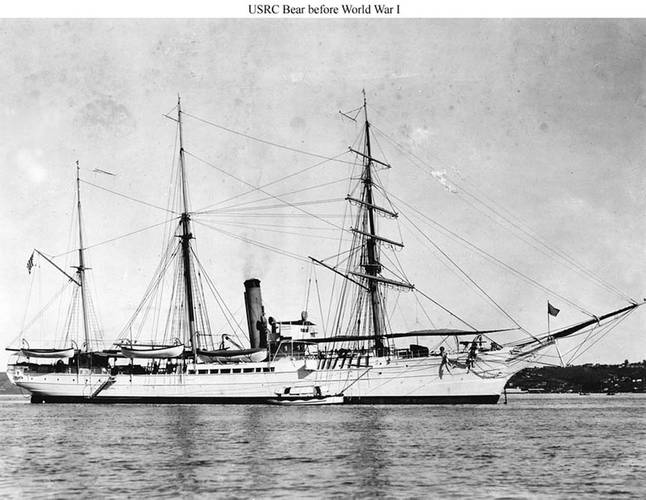 Revenue Cutter Bear before WWI. U.S. Coast Guard photo.