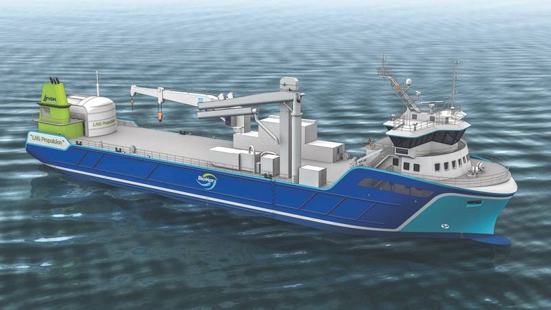 Rolls-Royce is supplying a LNG propulsion package for an NSK Ship Design cargo carrier for Norwegian shipowner NSK Shipping. (Image: Rolls-Royce)
