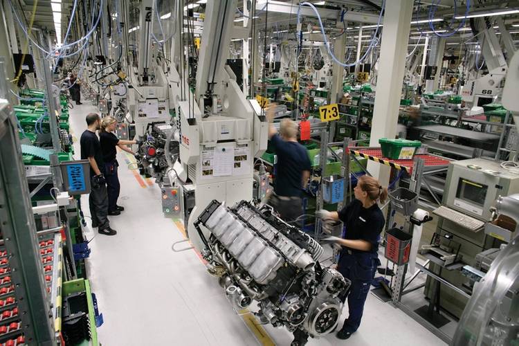 Scania builds every engine specifically to a customer’s individual order.  Quality is a primary focus and any member of the production team is empowered to stop the production line if something is not right.