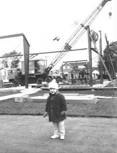 Sean Fernstrum at the shop construction in 1969. Image courtesy R.W. Fernstrum & Company