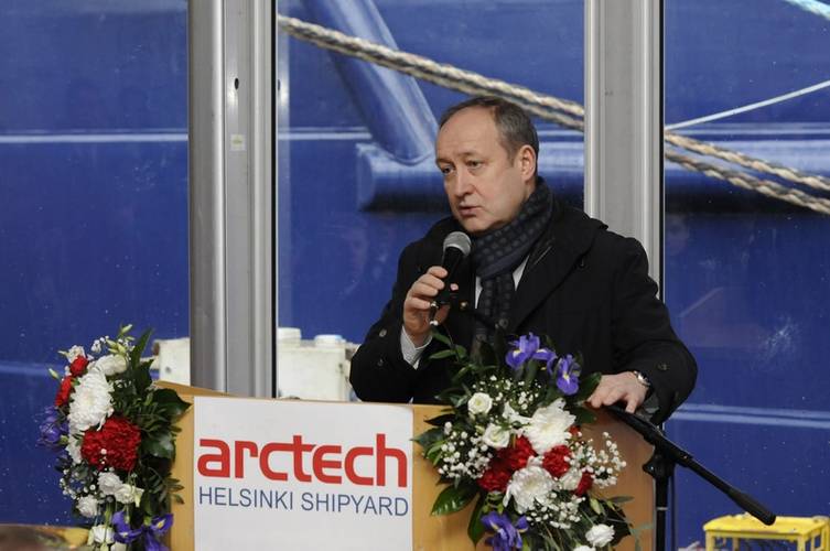 Sergey Frank, President and CEO of PAO Sovcomflot (Photo: Arctech Helsinki Shipyard)