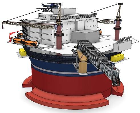 Sevan offshore accommodation vessel illustration