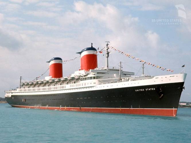 SS United States in the 1950s (Photo: SS United States Conservancy)