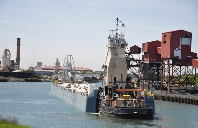 St. Marys Cement vessel Challenger in Chicago in 2014. Supplied by St. Marys Cement.