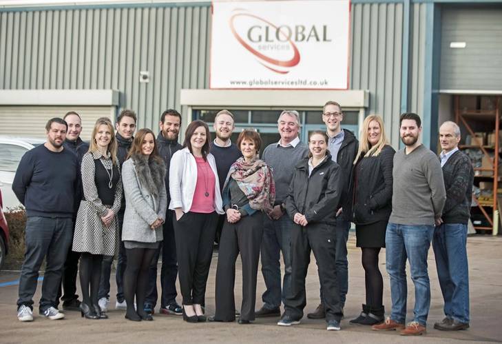 Staff at Global's headquarters in Exeter (Photo: Burgess Marine)