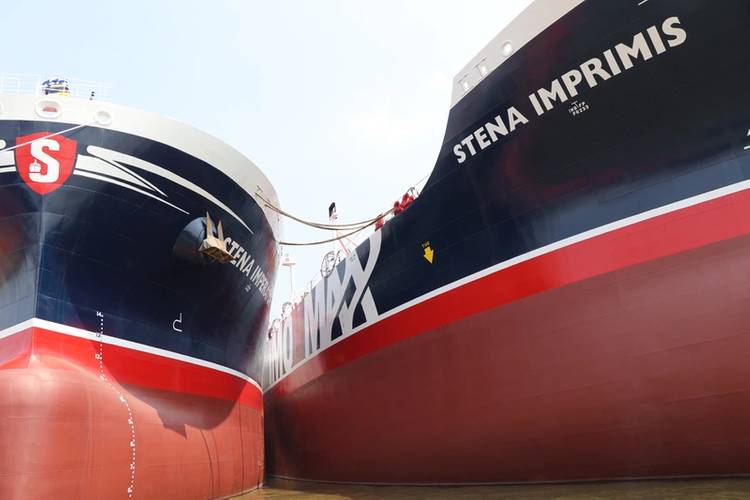Stena Imperator with her sister Stena Imprimis side by side (Photo: Stena Bulk)