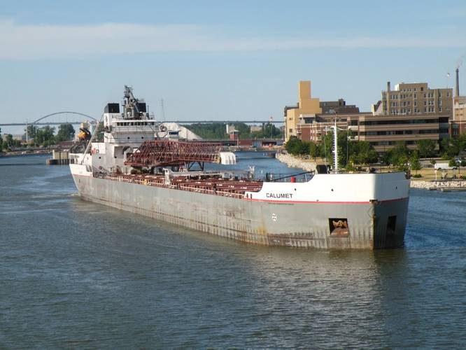 The Calumet coming into the Port of Green Bay. Photo supplied by the Port of Green Bay.