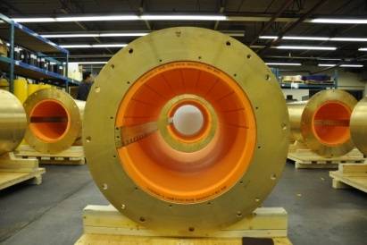 The largest COMPAC bearing to be supplied to the commercial ship sector (Photo: Thordon Bearings)