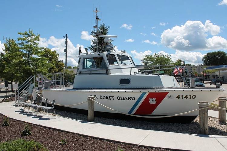 The last operational Coast Guard 41-foot patrol boat rests at the Door County Maritime Museum in Sturgeon Bay, Wisc. (USCG photo by Tom Morrell)