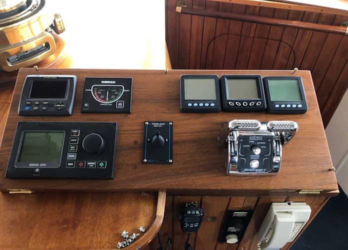 The new control panel replaced the old brass controls. Courtesy of The Boat Company