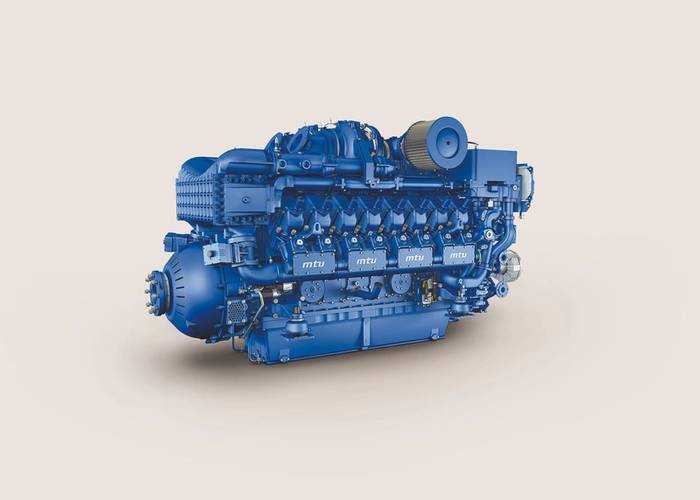 The new gas marine engine from MTU (Image: Rolls-Royce Power Systems)
