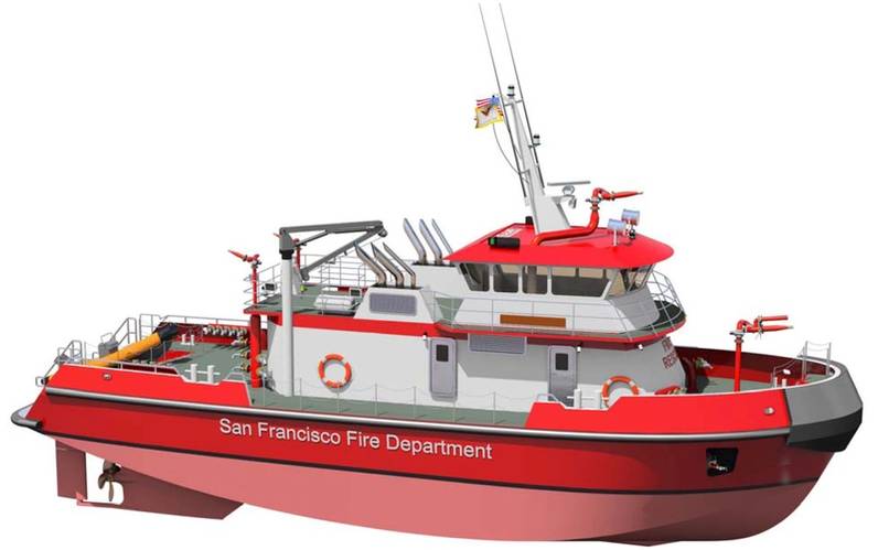 The "super pumper" fireboat is to enhance San Francisco’s marine fire fighting and response capabilities on water including high-volume water pumping, firefighting, rescue, emergency medical service and patrol in the waters of San Francisco and San Pablo Bays and the Pacific Ocean within five miles of shore and the adjoining inland waterways.