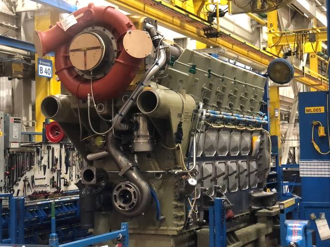 “The Wabtec advantage with its Tier 4 engine starts with the fact that there is no urea needed.”
– Matthew Hart, Platform Leader, Marine & Stationary Power Systems, Wabtec. Image courtesy Wabtec
