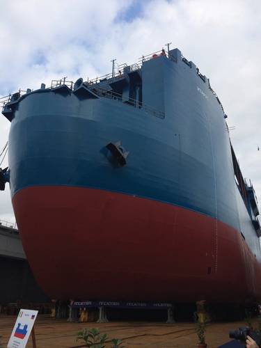 Top 5 Ships of 2015: Nuclear Waste Semisub Itarus (Photo: Fincantieri)