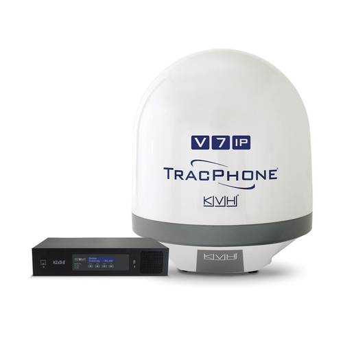 KVH’s TracPhone V7-IP satellite communications systems provide broadband connectivity to vessels using the mini-VSAT Broadband network.