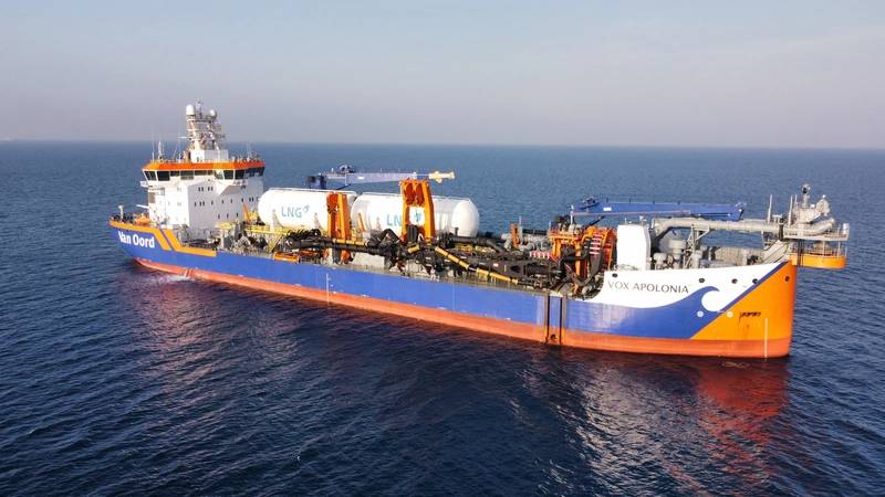 Trailing Suction Hopper Dredger - Vox Apolonia. Image courtesy Van Oord