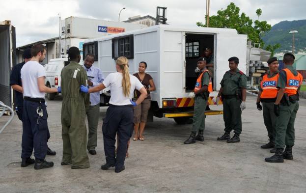 Transfer of pirates to Seychelles authorities in May 2012