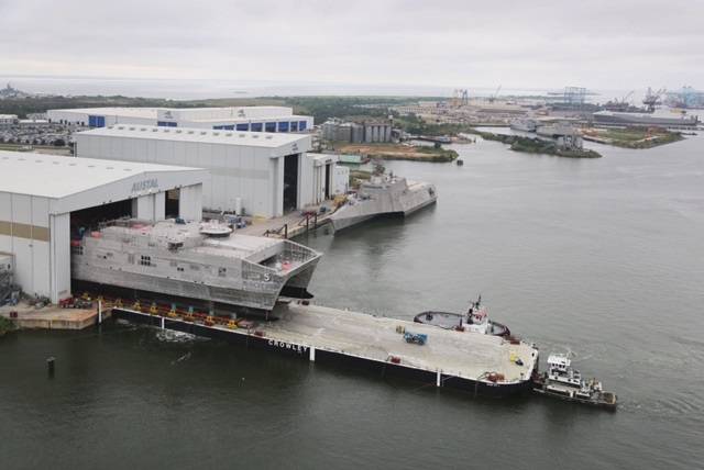 Trenton (JHSV 5). Photo courtesy of Austal USA
