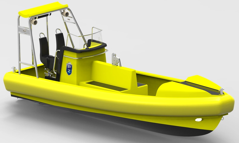 Tuco Marine’s new 7.5-meter ProZero fast rescue craft (Image courtesy of Tuco Marine Group)