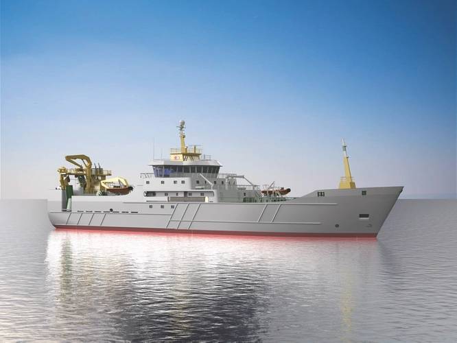 Breakthrough vessel: the mackerel-catching new-build designed by France Pelagique and ASD Ship Design is being built and engineered by Havyard Ship Technology (Image: Havyard Ship Technology)
