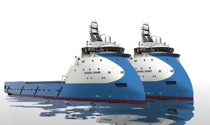 Ulstein Verft is contracted to build two new platform supply vessels of the PX121 design type for Blue Ship Invest. (Copyright ULSTEIN.)