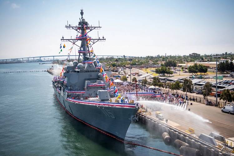 USS Peralta during commissioning San Diego CA 7-29-17-U.S. Navy photo by Mass Communication Specialist 2nd Class Zackary Alan Landers