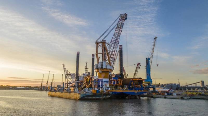 Van Oord's Aeolus vessel (Credit: Port of Tyne)