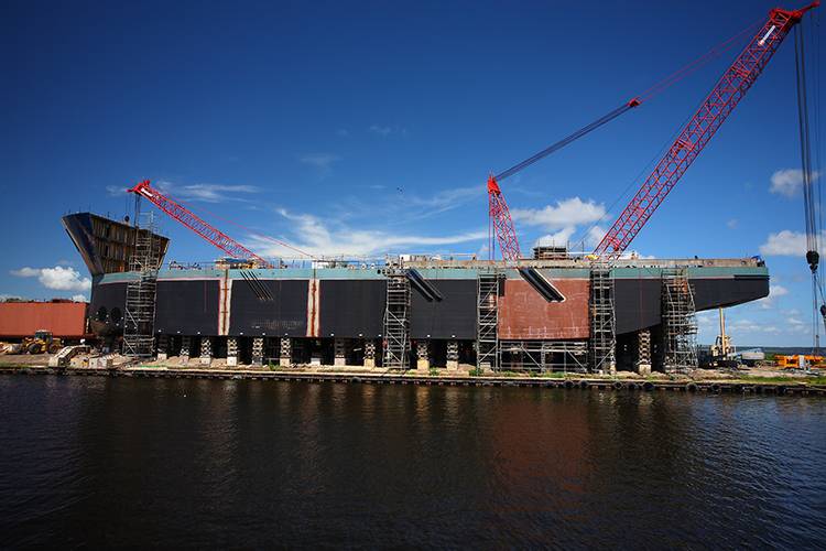 Vessel 249 under construction at Eastern (Photo: SENER)