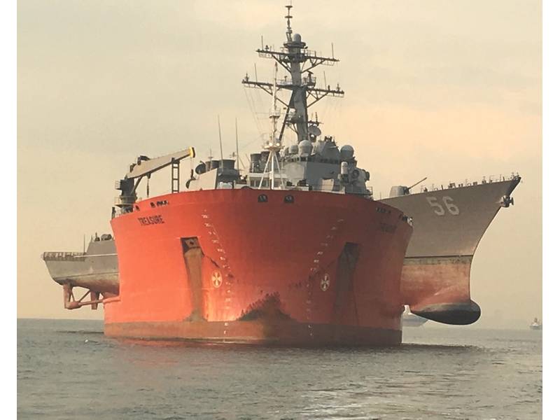 The Arleigh Burke-class guided-missile
