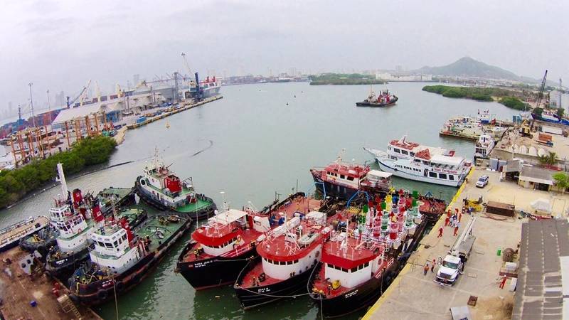 Guia Buoys loaded in one of the vessels,